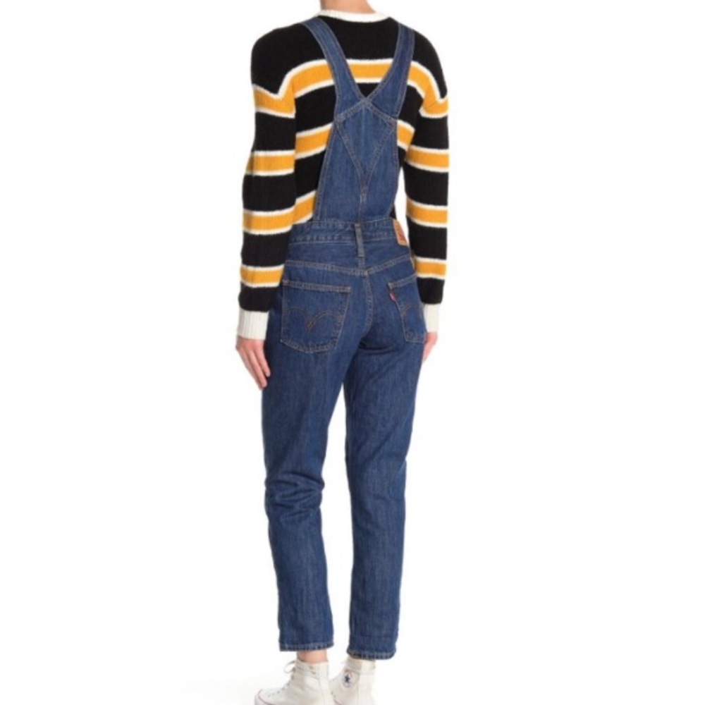 Levi’s Dark Denim Bib Jeans Overalls XS - Picture 10 of 10
